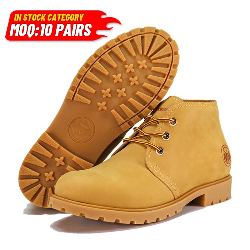 Bottes décontractées confortables en cuir nubuck entièrement en caoutchouc