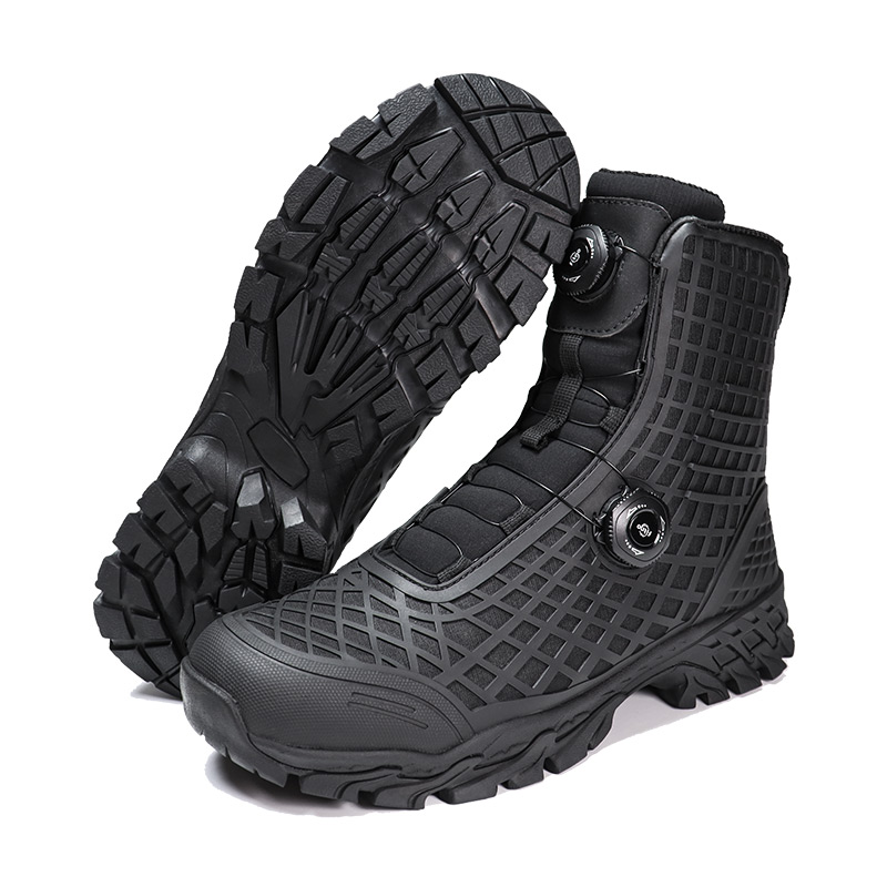 Bottes de combat à système de double fermeture