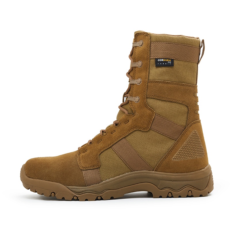 Bottes tactiques du désert en cuir suédé Cordura